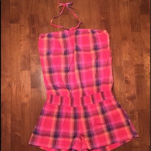 👄😎degrees brand plaid romper